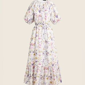 Flora Obscura X J.Crew side-cutout dress in kaleidoscope floral